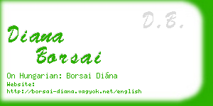 diana borsai business card